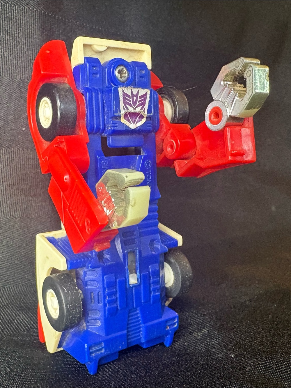 Vintage 1980s TOMY GoBots Turbo Transforming Sports Car Made in Singapore